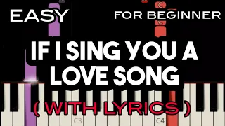 IF I SING YOU A LOVE SONG ( LYRICS ) - BONNIE TYLER | SLOW & EASY PIANO