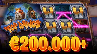 MY LIFE CHANGING 😱 RECORD SLOT WIN 👑 €200.000+ THE BIGGEST TOP DAWGS 🦴 WIN ON YOUTUBE INSANE‼️