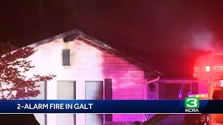 House fire in Galt forces 3 people to evacuate, residents say