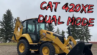 Caterpillar 420XE Backhoe - Dual Mode tutorial