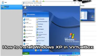 How to install Windows xp in the VirtualBox.