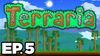 👹 FACE REVEAL MONSTERS, EVIL CRIMSON BIOME, CAPTURING ANIMALS! - Terraria Ep.5 (Gameplay Let's Play)