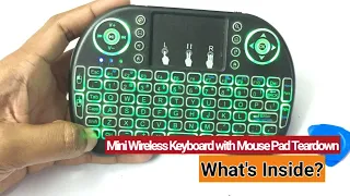 Mini wireless keyboard with touchpad teardown Video || What's Inside Wireless Keyboard