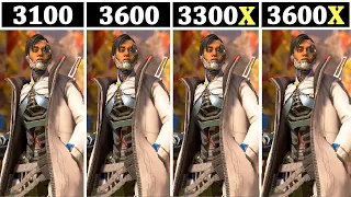 Ryzen 3100 vs 3300X vs 3600 vs 3600X | TESTED 12 GAMES |