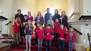 Family Choir Performs "Go Now in Peace"