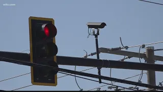 Lexington traffic light system; cameras on top of every stoplight in town