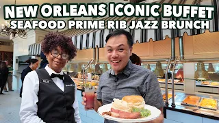 Iconic New Orleans Buffet | Creole Seafood Prime Rib Jazz Brunch at The Court of Two Sisters