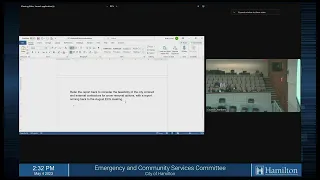 Emergency & Community Services Committee Meeting - May 4, 2023