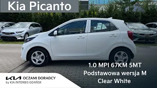 Kia PICANTO [1.0 67KM 5MT] Podstawowa wersja wyposażenia M w kolorze Clear White | 4K