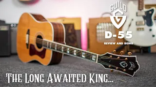 Why the @GuildGuitarsUSA D-55 is the long awaited king of Dreadnoughts...a 3 Question Gear Review