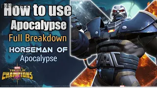 How to use Apocalypse |Full Breakdown| - Marvel Contest of Champions