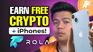 This app gives you FREE CRYPTO + iPhones too!? | ROLA AI (Predict 2 Earn)