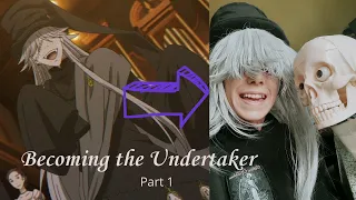Becoming the Undertaker part 1 - Undertaker cosplay - Kuroshitsuji/Black Butler (reupload)
