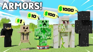 Minecraft But I Can BUY ARMORS!