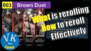 Re-rolling guide: how to re-roll and what to re-roll for | Brown Dust 003