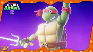 Nickelodeon All-Star Brawl 2 ⁴ᴷ Arcade Mode (Raphael gameplay)