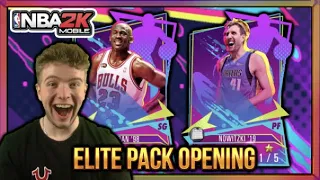 AMETHYST MJ & DIRK HISTORIC GREATS THEME ELITE PACK OPENING! | NBA2K21 Mobile S3 Pack Opening