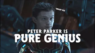 Peter Parker being smarter than everyone else for one minute straight.