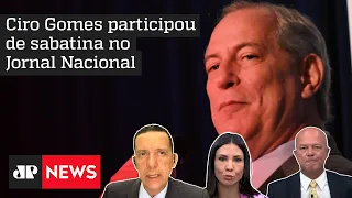 Motta, Klein e Trindade analisam postura de Bonner e Renata em entrevista de Ciro Gomes na Globo