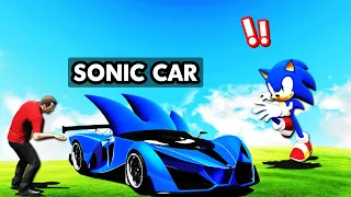 Stealing SONIC CARS In GTA 5 (Secret)