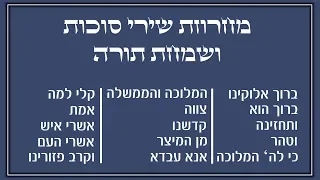 מחרוזת שירי סוכות ושמחת תורה I גלעד פוטולסקי ותזמורת שלהבת * Simchat Torah songs Shalhevet Orchestra