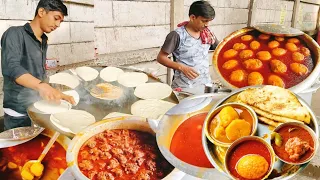 Father & Son selling Breakfast Thali At Rs. 18/- Only । Street Food । Indian Street Food