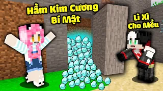 REDHOOD THỬ THÁCH CHẾ TẠO CẢNH CỬA BÍ MẬT BẰNG ĐÁ TROLL MỀU TRONG MINECRAFT*REDHOOD LÌ XÌ CHO MỀU