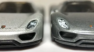 Brand Battle Porsche 918 Spyder Matchbox vs Hot Wheels