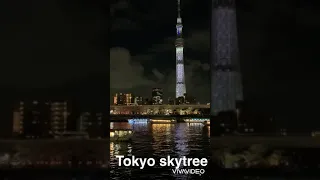 Tháp Tokyo Skytree về đêm