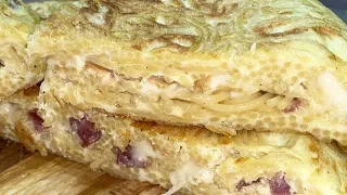 ADVANCED PASTA OR MADE ON PURPOSE: EVERYTHING IS OK FOR THE MACCHERONI FRITTATA | FoodVlogger