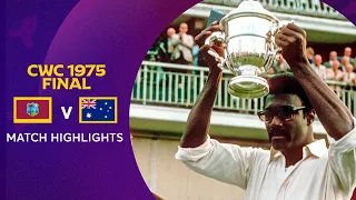 Cricket World Cup 1975 Final: West Indies v Australia | Match Highlights