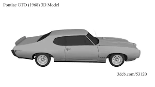 Pontiac GTO (1968) 3D Model