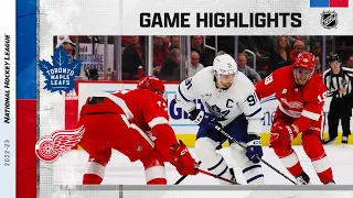 Maple Leafs @ Red Wings 1/12 | NHL Highlights 2023