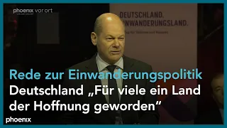 Olaf Scholz zum Thema "Einwanderungsland Deutschland"