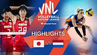 🇯🇵 JPN vs. 🇳🇱 NED - Highlights Week 3 | Women's VNL 2022