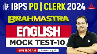 IBPS PO & Clerk 2024 | English Mock Test By Santosh Ray #10