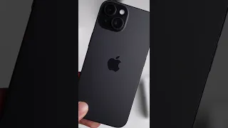 iPhone 15 Gorgeous Black Colour 🖤 Quick Unboxing #shorts  #iphone15