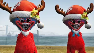 GTA CHRISTMAS HUGGY WUGGY AND KISSY MISSY ! || GTA 5 Mod Gameplay || Konas2002