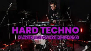 Hard techno on hybrid drums // The Hybrid Drummer