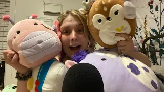 ASMR squishmallow collection show and tell! 🐲🐙🐰