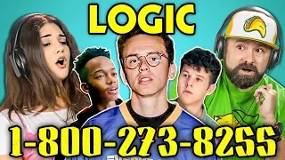 ADULTS REACT TO LOGIC - 1-800-273-8255