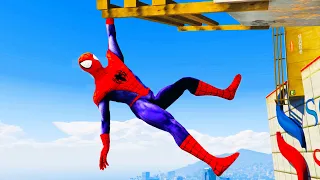 GTA 5 SPIDERMAN PARKOUR FAILS ep.21 | Funny Moments and Bloopers (Rage Euphoria Physics)