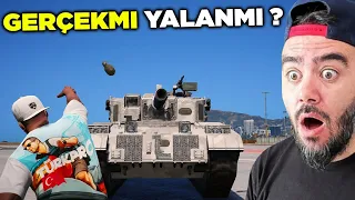 TANKA BOMBA ATTIM ! GERÇEKMI YALANMI ? - GTA 5 MODS