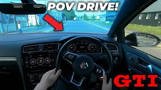 FIRST POV DRIVE IN MY MK7.5 GOLF GTI!