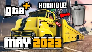 WTF IS THIS LOL!? GTA+ Benefits May 2023: FREE Slamtruck, Clothing, and More