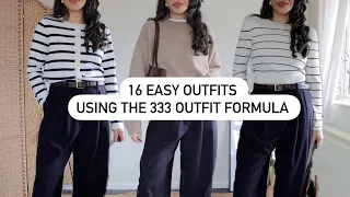 333 Method | This outfit formula works | 16 Outfits for Spring