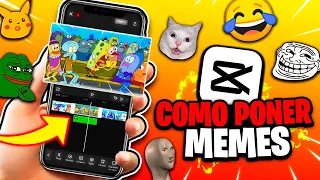 💎 Cómo PONER MEMES en TUS VIDEOS para YOUTUBE 🚀 (CELULAR) | PONER MEMES ENTREMEDIO de tus VIDEOS 👈😍