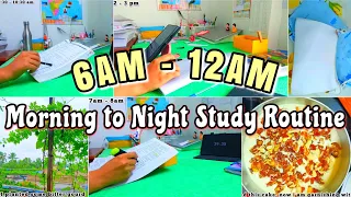6AM - 12AM ☀️MORNING to NIGHT 🌃Study Routine | Study Vlog | STUDY MORE