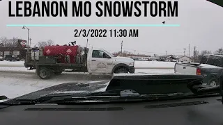 Lebanon MO Snowstorm 2/3/2022 11:30am