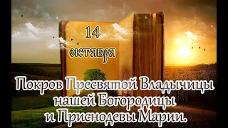 Евангелие и Святые дня. Апостольские чтения. Покров Пресвятой Владычицы нашей Богородицы. (14.10.23)